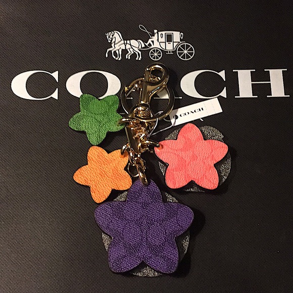COACH - WILDFLOWER CLUSTER BAG CHARM IN COLORBLOCK - Picture 2 of 12